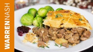 Christmas Dinner Pie Recipe  Tasty Turkey amp Pork Filling  Recipes by Warren Nash [upl. by Eked]