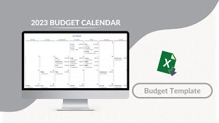 2023 Budget Calendar Excel Template [upl. by Aiki]