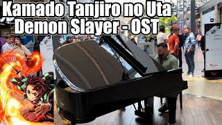 Playing DEMON SLAYER KAMADO TANJIRO NO UTA EP 19 in PUBLIC [upl. by Brahear]