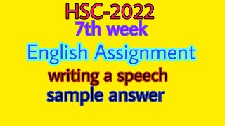 HSC 2022 7th week English assignment solve  Mehedi Sir [upl. by Reckford]