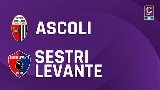 Ascoli  Sestri Levante 41  Gli Highlights [upl. by Elleon]