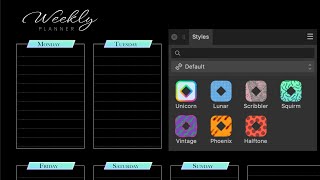 Styles Panel Affinity Designer [upl. by Lomax877]