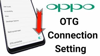 HOW To ON OTG Connection in OPPO [upl. by Eilerua]