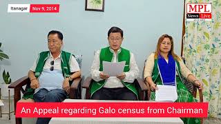 An Appeal regarding Galo Census from Chairman Central Organizing Committee Silver Jubilee [upl. by Banerjee377]