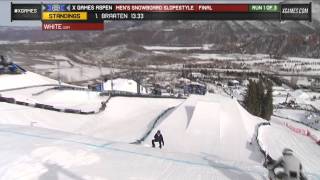 X Games Aspen 2013 Shaun White Mens Snowboard Slopestyle Final [upl. by Htepsle977]