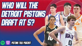 NBA Mock Draft Who Will The Pistons Pick  Pistons Talk Podcast [upl. by Ydahs]