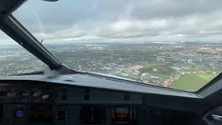 AIRBUS A320 Crosswind LANDING Toulouse Airport  Cockpit view  Life Of An Airline Pilot [upl. by Licec]