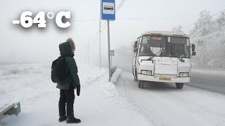 Going to School in the Coldest Town on Earth −64°C −84°F  Yakutsk Siberia [upl. by Hermy]