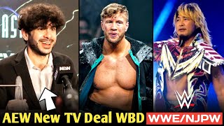 AEW New TV Deal with WBD amp MAX🫣 WWE amp NJPW Partnership  EC3 Debut In Japan  Kurt Angle Calls AEW [upl. by Karlie]