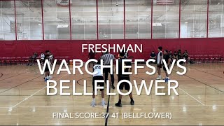 WarChiefs vs Bellflower HS “Freshman” 10262024 Final Score 3741  Bellflower Record 31 [upl. by Einnod641]