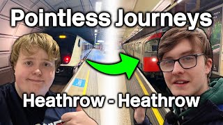 Heathrow to Heathrow Elizabeth Line to Piccadilly Line  Pointless Journeys ft HillierHugh [upl. by Namajneb279]