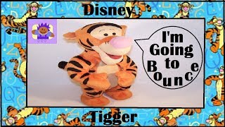 1998 Disney Winnie the Pooh Bouncing Tigger Plush By Mattel [upl. by Yrrep]