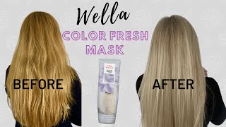 WELLA COLOR FRESH MASK HOW TO USE PEARL BLONDE [upl. by Wenoa]