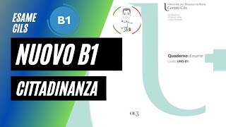 TEST B1 CITTADINANZA CILS  QUADERNO Desame COMPLETO [upl. by Ozkum890]