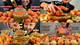 ASMR MUKBUNG Eating Spicy Pani Puri Challenge asmr mukbang viral shorts yummybites eatingshow [upl. by Matuag412]