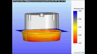 Simulation thermoformage  Barquette [upl. by Rosamund]