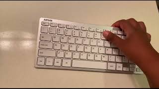 Arteck 2 4G Wireless Keyboard Ultra Slim and Compact Keyboard Review Sleek And Reliable Wireless [upl. by Joanna]