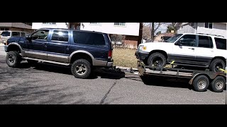 Ford Excursion Ultimate Comparison and test V10 vs 73 vs 60 Part 4 of 4 LOADED TOWING TEST [upl. by Apicella]