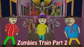 Gulli Bulli In Zombies Train Part 2  Railway Station  Gulli Bulli  Make Joke Horror [upl. by Ayotnom]