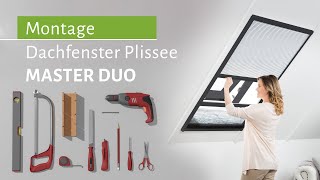 Montage Sonnen  Insektenschutz Dachfenster Plissee MASTER DUO [upl. by Luby370]