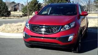 Real First Impressions Video 2013 Kia Sportage SX AWD Turbo [upl. by Aerbma]