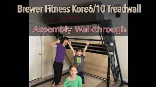 Treadwall Fitness Kore610 Treadwall Assembly Walkthrough [upl. by Asiruam]