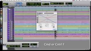 Pro Tools TUTORIAL Fade Tip  Fade All Tracks [upl. by Asa]