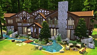 The Sims 4  RIVER LODGE SPA  Speed Build [upl. by Nnylkcaj]