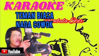 Karaoke Teman Biasa Nada Cowokgembalastar8252 [upl. by Wertz]