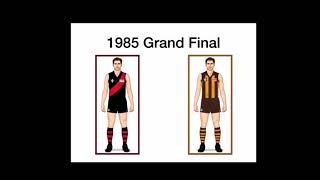 All AFL Grand final jumpers worn from 1960 to 2019 [upl. by Davidde960]