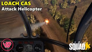 Little Bird as Attack Helicopter on 3 SQUAD maps  SQUAD SQUA [upl. by Tade]