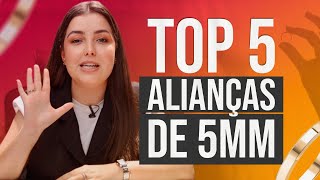 Top 5 Alianças de Casamento de 5mm [upl. by Rosenberg151]