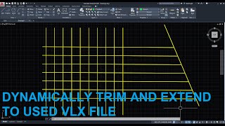 AutoCAD Lisp dynamically trim and extend lines [upl. by Muhcan872]