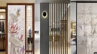 Modern room divider ideas  Living room partition wall design 2025 [upl. by Tahpos]