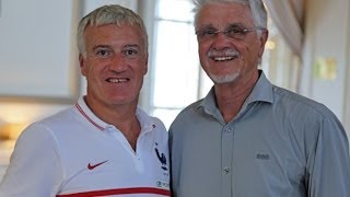 Aimé Jacquet avec les Bleus avant le Mondial 2014 [upl. by Nyer]