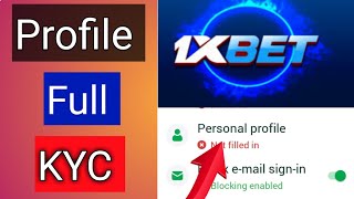 1x bet personal profile setting  Full kyc profile setting 1xbet [upl. by Atirat]