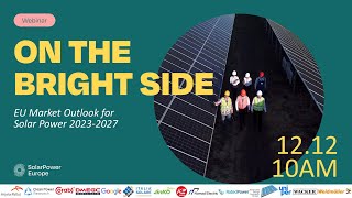 EU Market Outlook for Solar Power 20232027 launch webinar [upl. by Aynod]