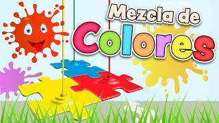 Mezcla de COLORES en Español para niños [upl. by Oriana]