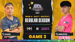 MDL PH S4  W4D1  MM VS RVYD  GAME 3 [upl. by Vasti]