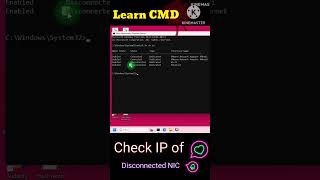 CMD Challenge Find IP of a Disconnected Network Adapter shorts cmd [upl. by Donnamarie]