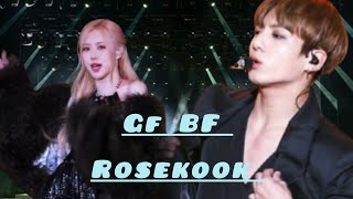 GF BF Song  Rosekook  Requested  Blackpink  BTS  Blink Fantasy  Music vedio [upl. by Artenahs652]