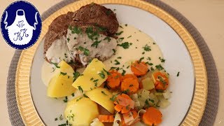 Rinderbraten mit Meerrettichsoße als leckeres Sonntagsessen [upl. by Harac758]