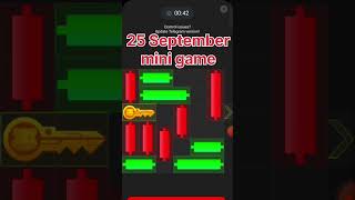 25 September mini game hamster kombat  25 September mini game  mini game today mini [upl. by Jumbala311]