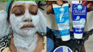 HOW TO OXYLIFE CREAM BLEACH NATURAL RADIANCE 5 SALON PROFESSIONAL BLEACHVARSHA MAKEOVER [upl. by Kelwin]