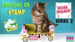 Num Noms Series 2 Blind Box Lip Gloss amp Stamps Unboxing Toy Review 2  PSToyReviews [upl. by Airual]