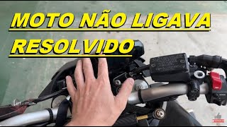 MT09 Moto partida elétrica não pega so estala o que pode ser como resolver [upl. by Hakkeber]