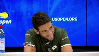 Matteo Berrettini quotYou have to fake a little bit to yourselfquot  US Open 2019 R4 Press Conference [upl. by Anesusa]