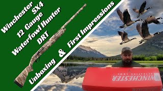 Winchester SX4 Waterfowl Hunter DRT Unboxing amp First Impressions [upl. by Elletsyrc805]