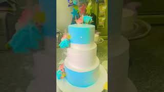 Beutifull three tier cake 😊 music bollywood cake trending food hindisong art [upl. by Raasch]