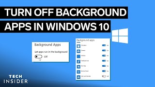 How To Turn Off Background Apps In Windows 10 [upl. by Delano776]